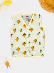 Baby Organic Cotton Muslin Jabla – Button Closure Pack of 4