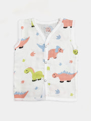 Baby Girls and Baby Girls Organic Cotton Muslin Button Jabla Pack Of 4