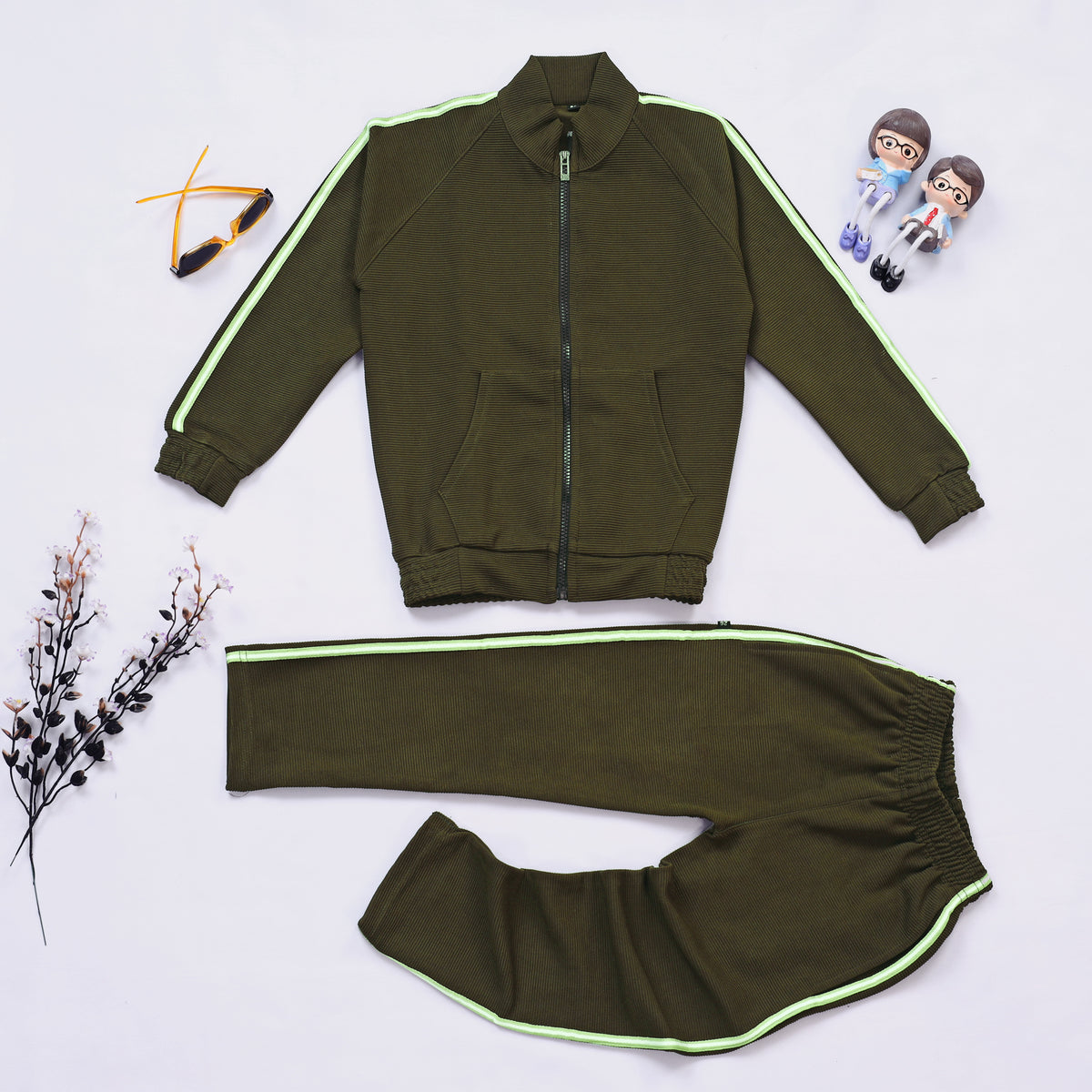 Boys & Girls Solid Track Suit