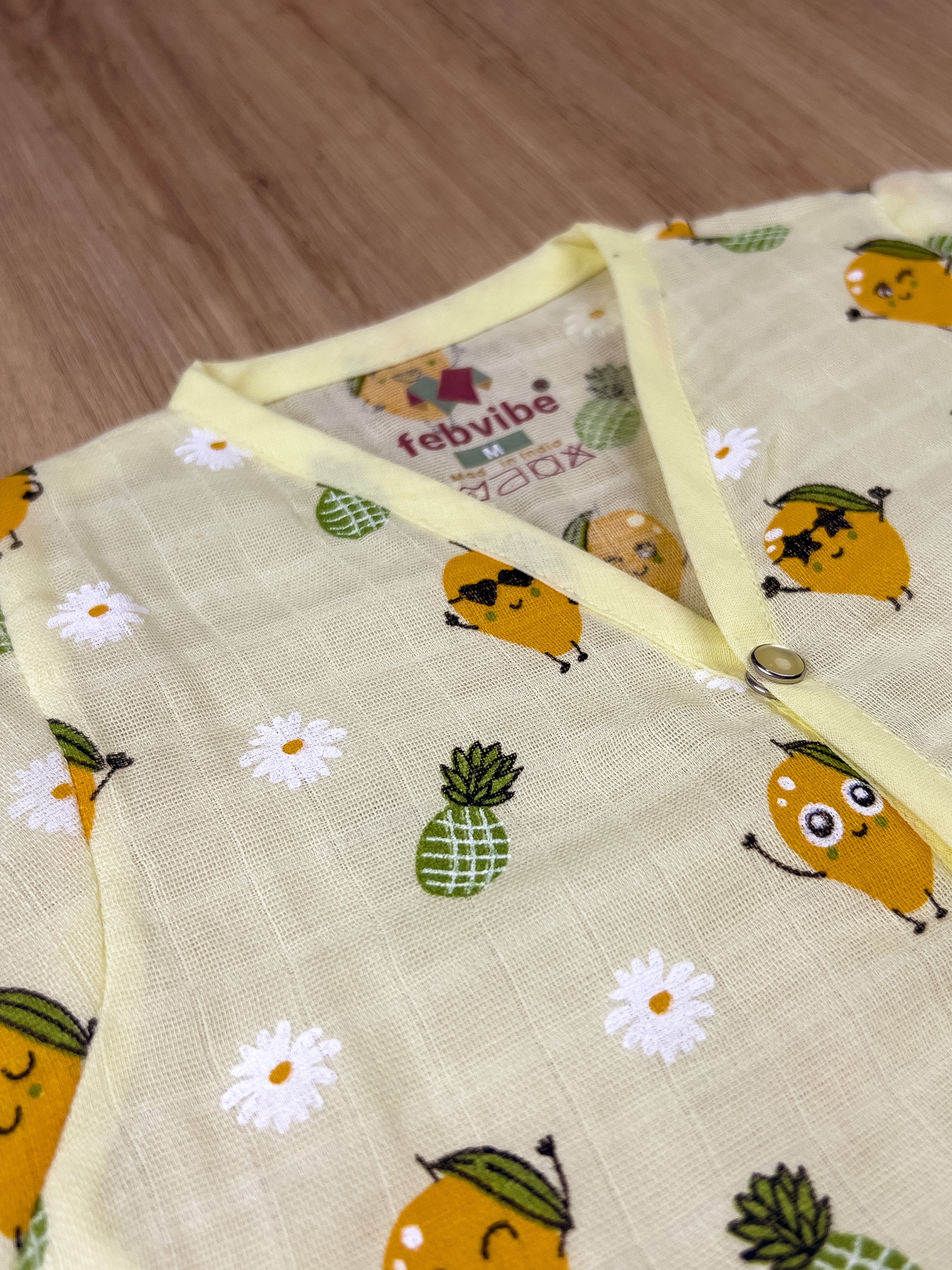 Organic Muslin Baby Clothes Set – Top & Bottom Outfit