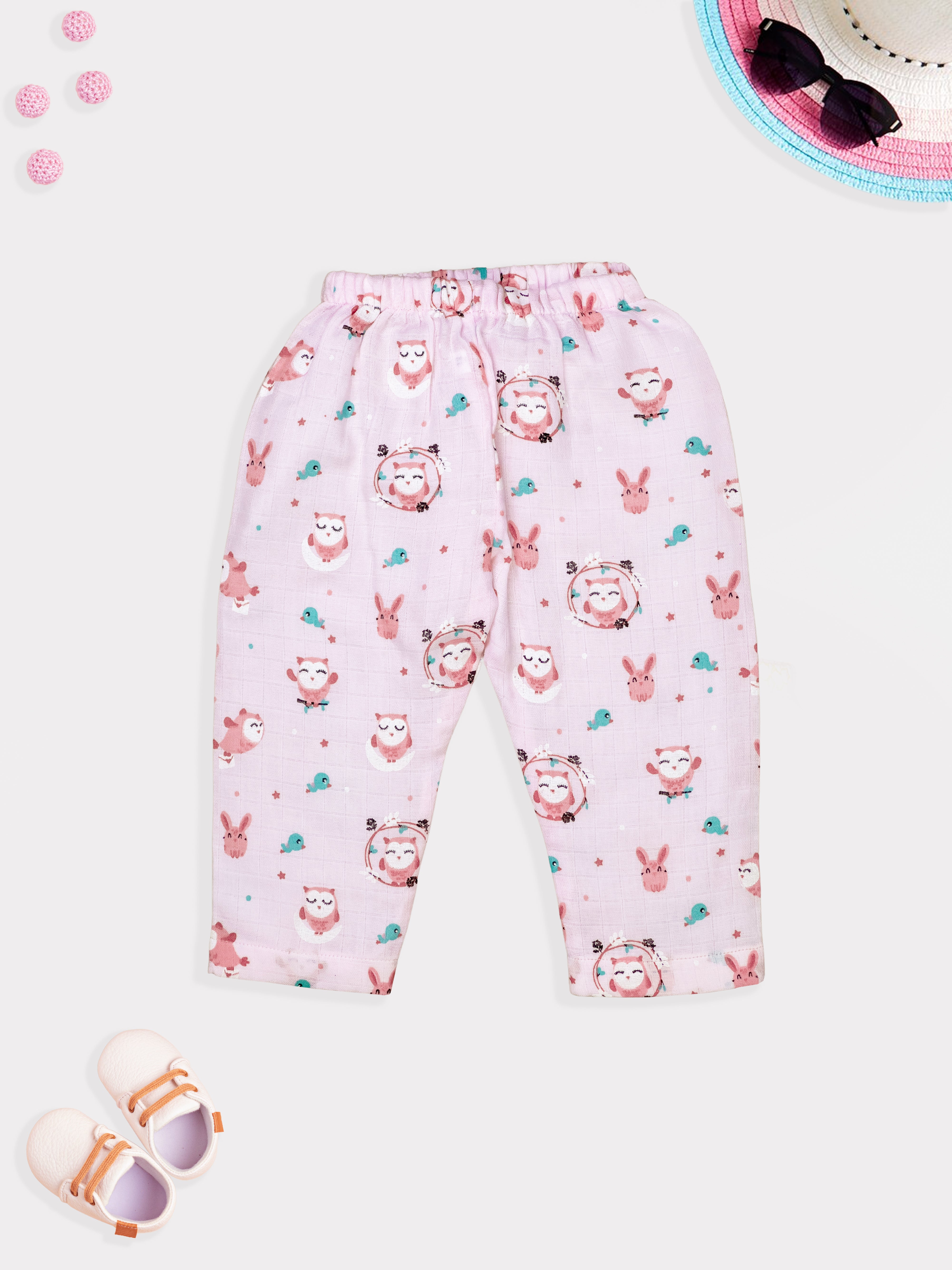 Organic Muslin Baby Clothes Set – Top & Bottom Outfit