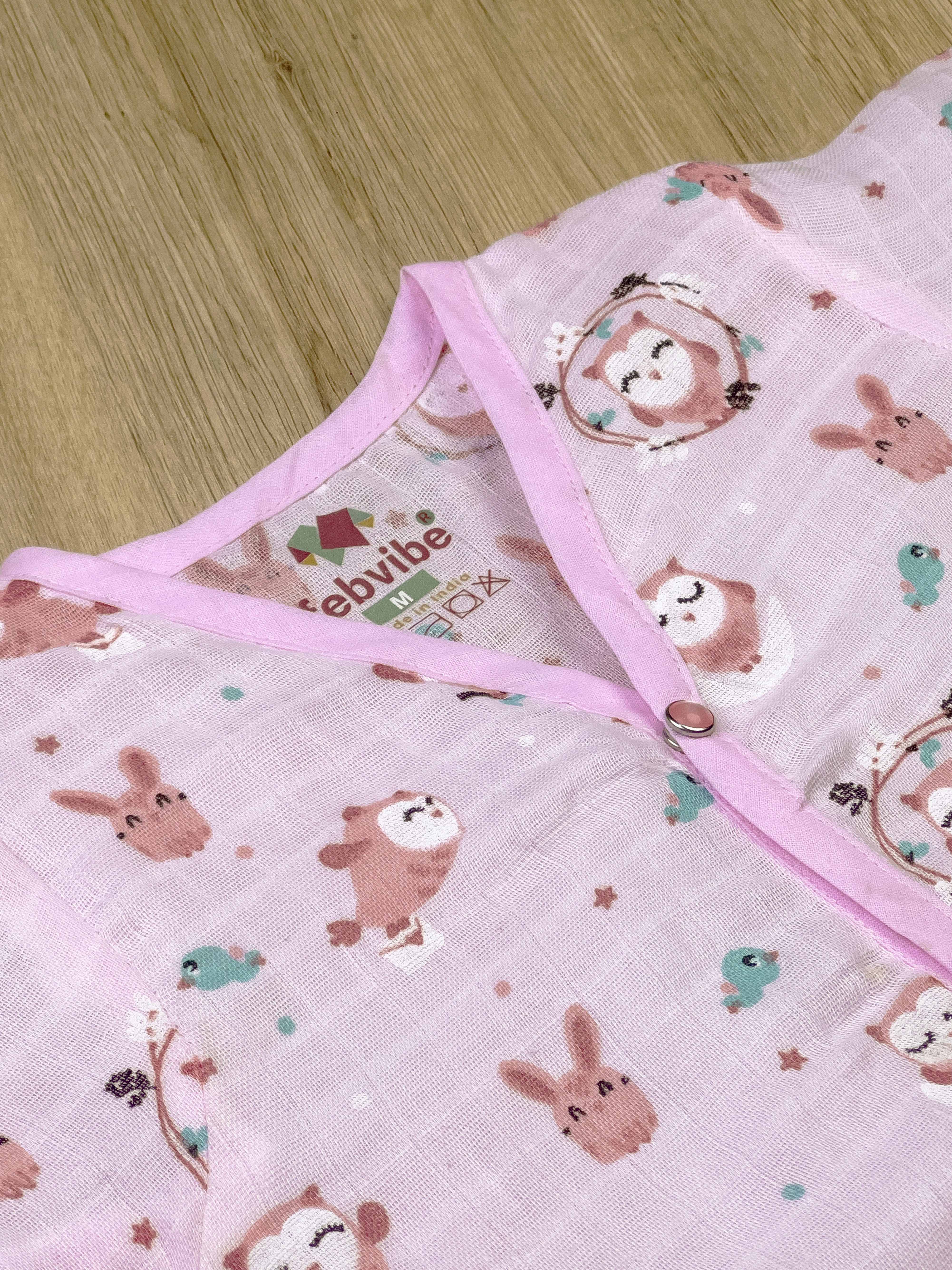 Organic Muslin Baby Clothes Set – Top & Bottom Outfit