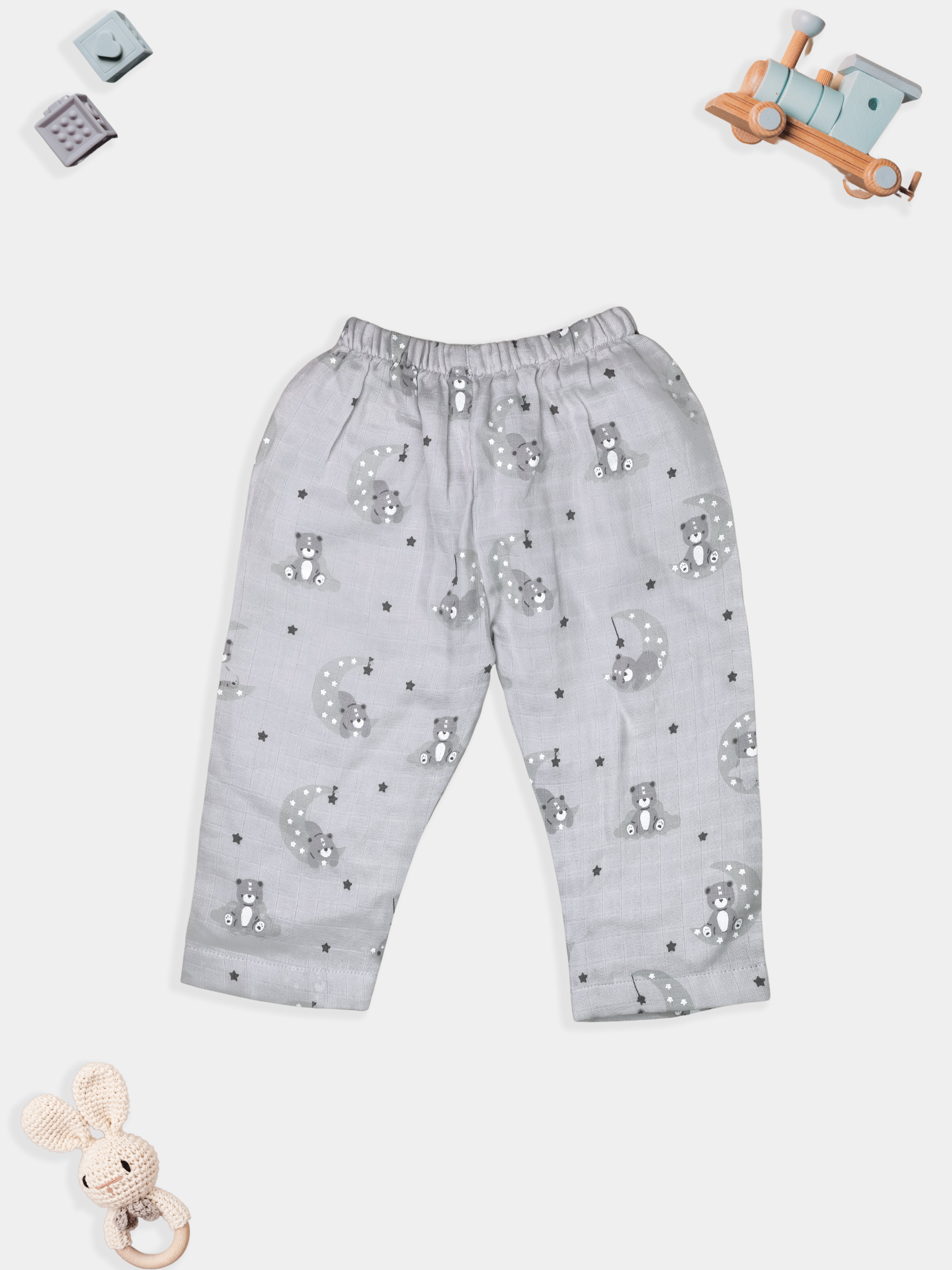 Organic Muslin Baby Clothes Set – Top & Bottom Outfit