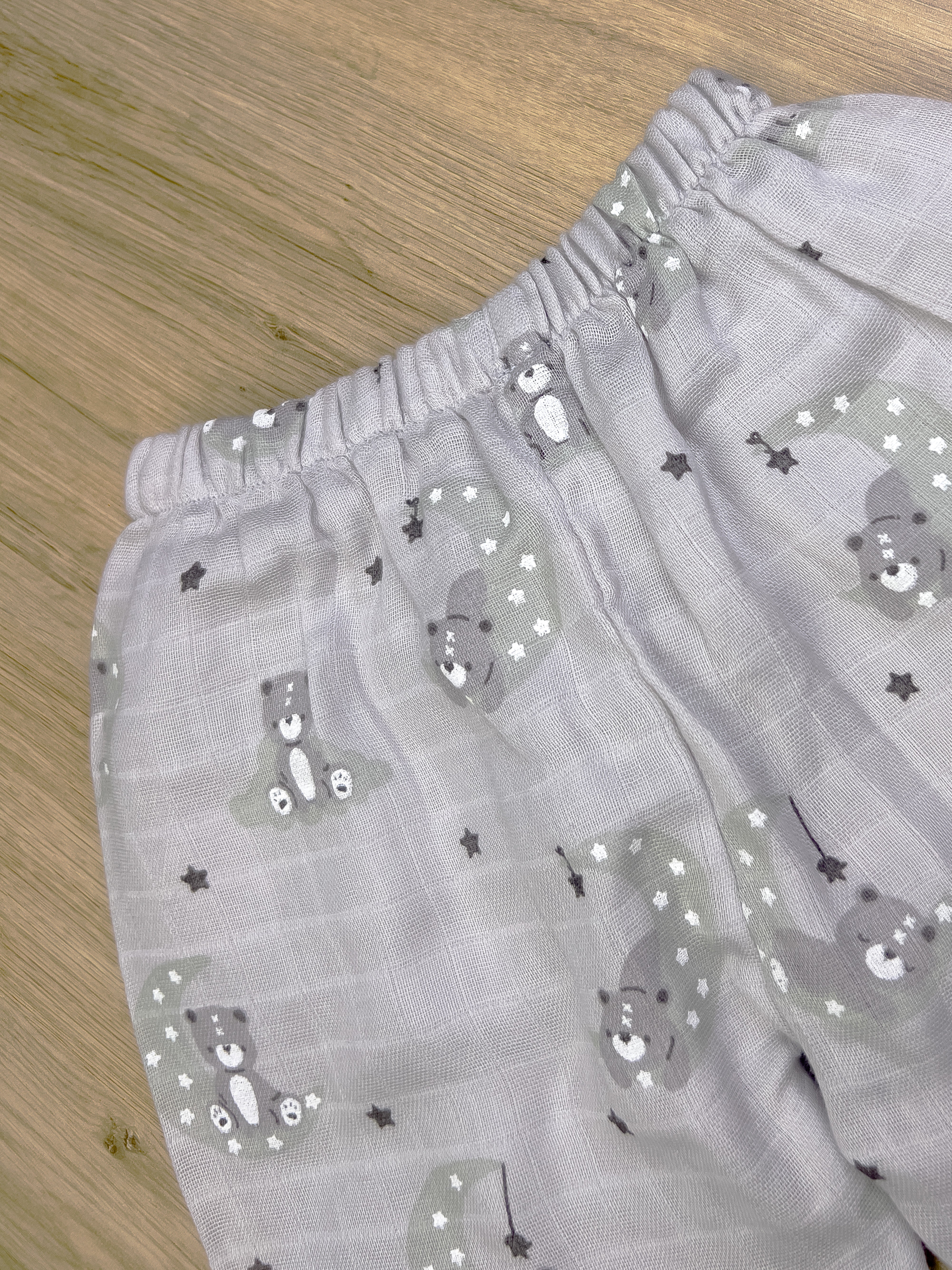 Organic Muslin Baby Clothes Set – Top & Bottom Outfit