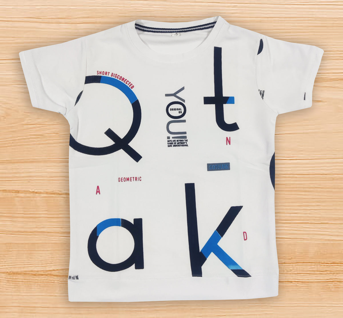 Kids Boys Cotton Blend Half Sleeve Printed T-shirt